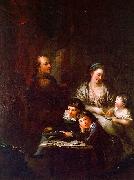 Anton  Graff The Artist's Family before the Portrait of Johann Georg Sulzer oil painting